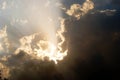 Sun Behind the Cloud Royalty Free Stock Photo